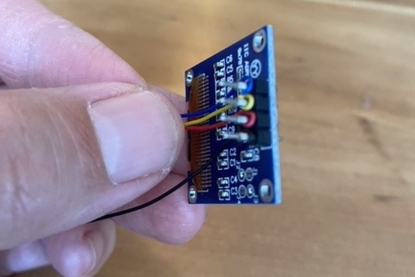 Wire Wrap Connections on OLED (Picture 2)