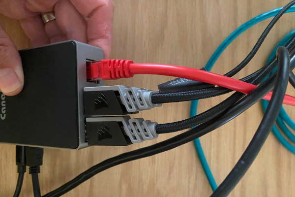 Ethernet, Keyboard, Mouse Connections